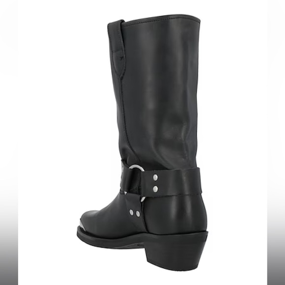 Anine Bing Black Leather Moto Boots size 37, US 7 - Picture 3 of 5